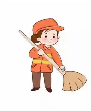 清洁工阿姨简笔画