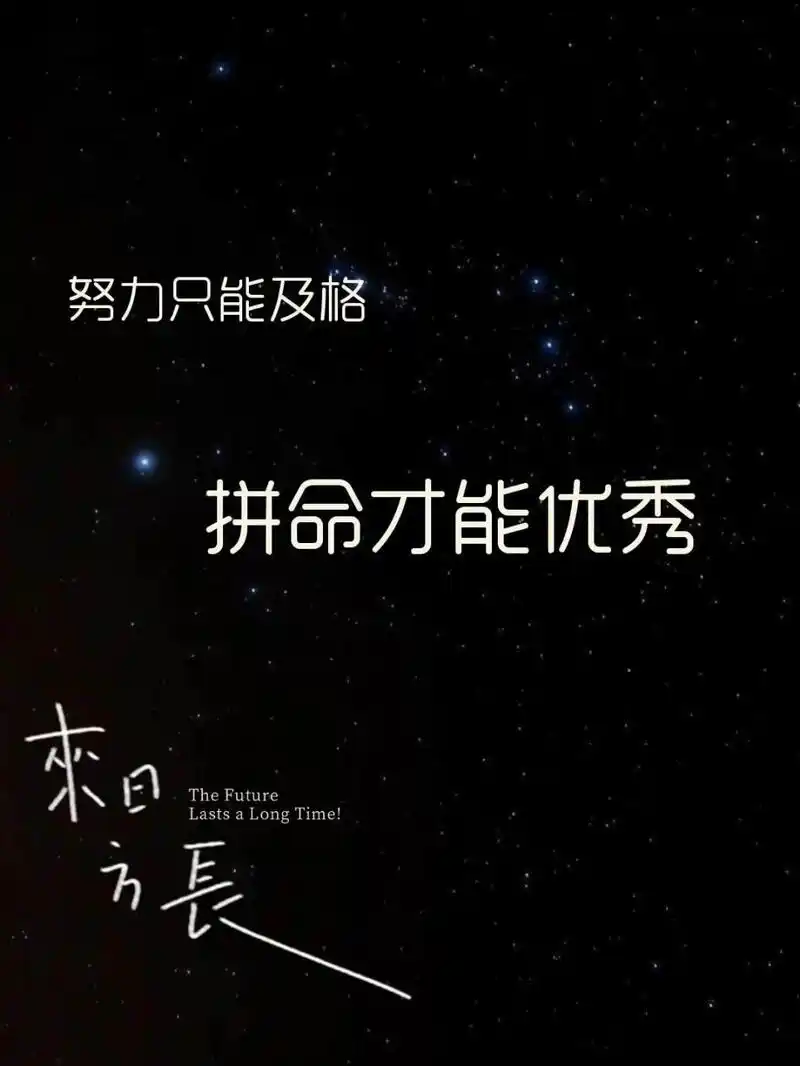 适合拿来当手机壁纸的励志图片加句子 努力只能及格,拼命才能优秀 别