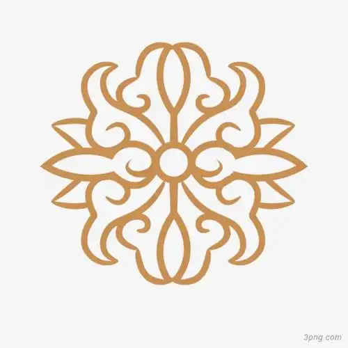 传统花纹png素材透明免抠图片-装饰效果