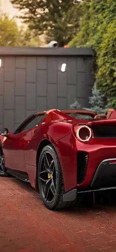 红色法拉利跑车高清手机壁纸_汽车_手机壁纸下载_美桌网