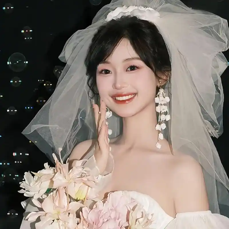 超温柔超仙363436373039婚纱系女生头像 #女生头像