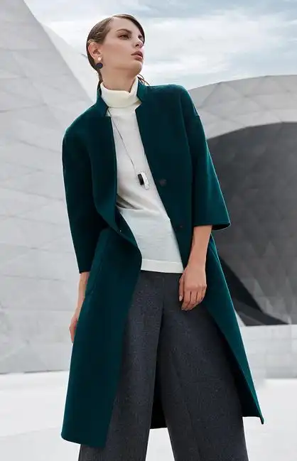 女装100%羊毛落肩袖毛呢大衣95680593y_insun恩裳_导购-时尚品牌网