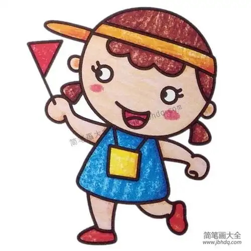 简单的职业人物简笔画导游