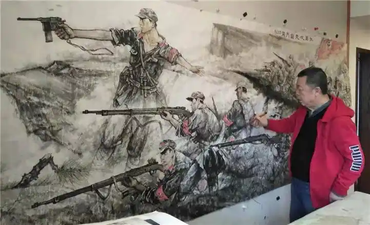 红军攻克剑门关【建党100周年】广元画展 - 中国军网