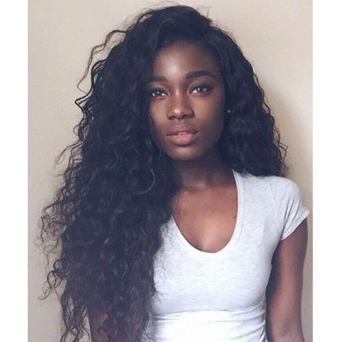 欧美假发外贸刘海长卷卷发黑人黑人头头套kinky整顶假发