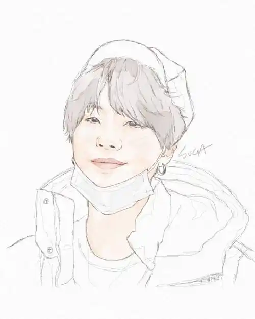 闵玧其手绘,搜图不易,留图请点赞,专辑内所有图片均有才阿米所绘,我