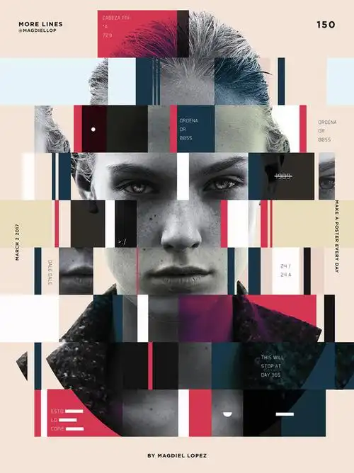 照片太多的人物海报怎么排版是时候来试试拼图了