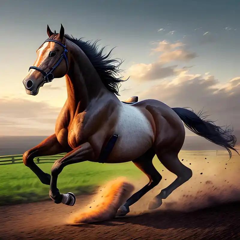 一匹奔腾的骏马,在辽阔的大地上飞奔(三)