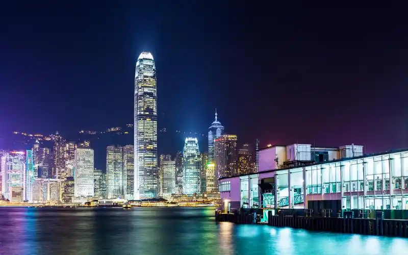 香港维多利亚港迷人夜景