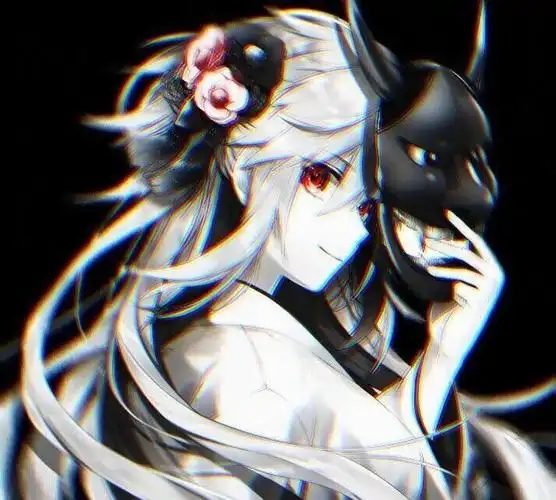 暗黑风格黑白女生动漫头像_高清图集_新浪网