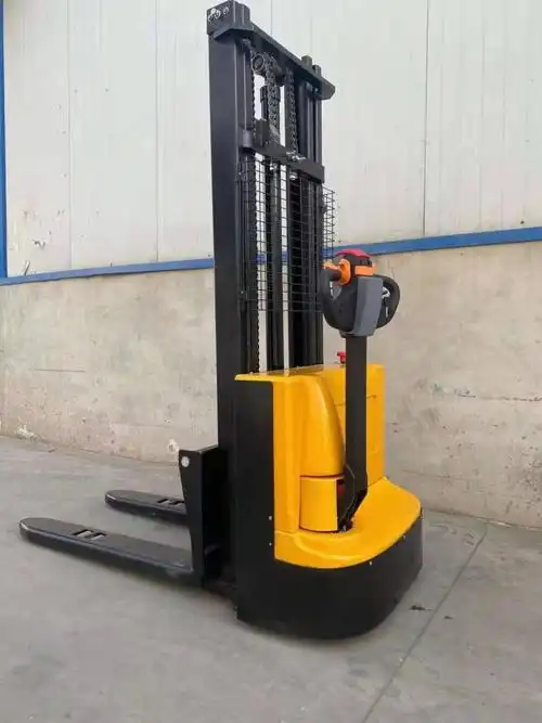 全电动站架升高叉车1吨电动叉车装卸车半电动升高车充电升高叉车半