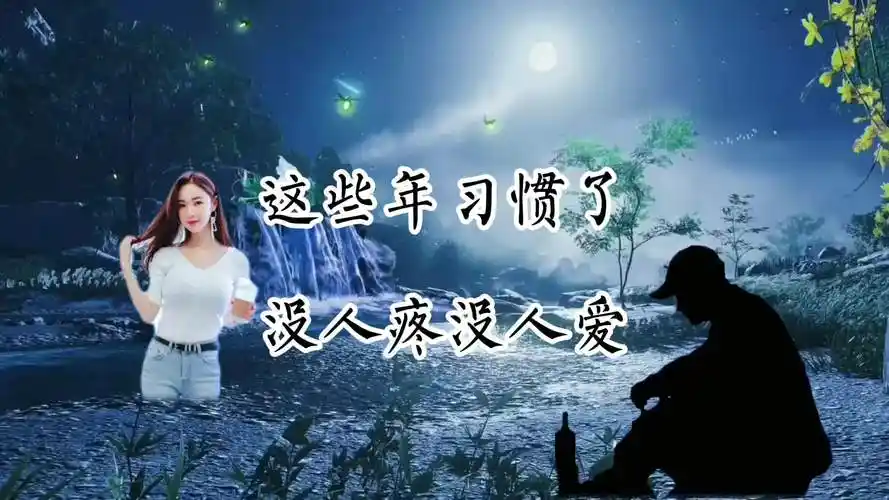 这些年,习惯了没人疼没人爱没人关心的日子