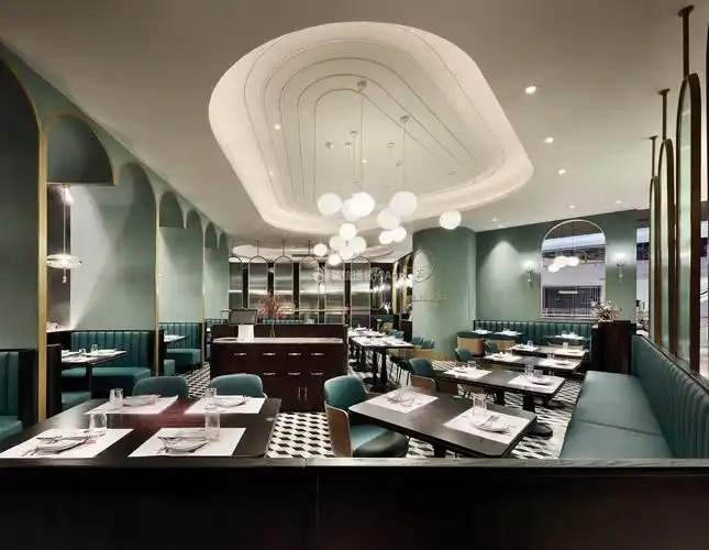 无锡饭店餐厅轻奢风格装修图片