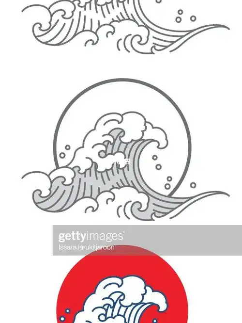 水波纹素材画的好噢