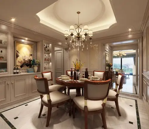 美式装修餐厅效果图