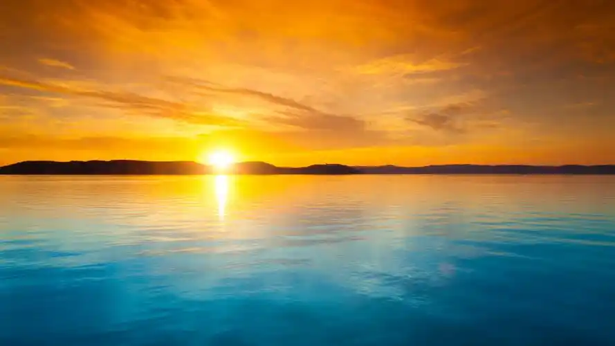 唯美夕阳西下美景桌面壁纸 _ 图片网