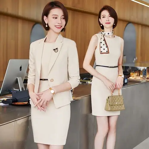 职业连衣裙女秋冬2019新款正式场合女装气质高端白领职场两件套裙