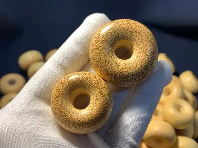 盘道老料实心玉竹金丝竹面包圈墩子文玩配饰平安扣手把件吊坠竹雕尺寸