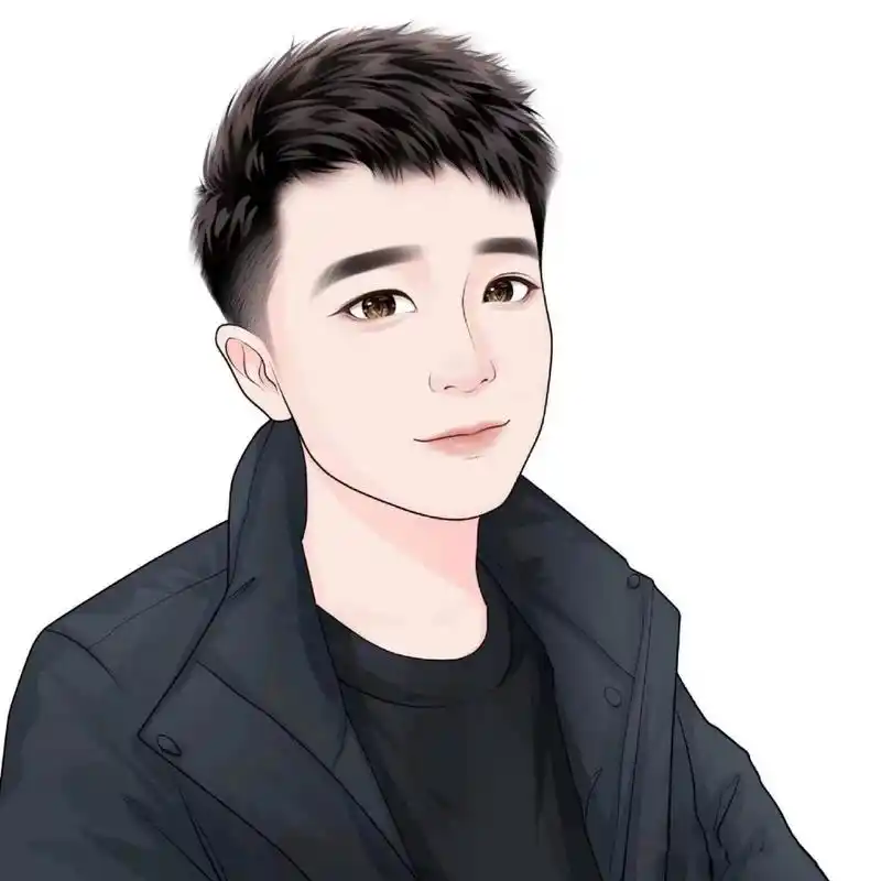 简约时尚的男士微信头像,干净帅气02 男士手绘头像,根据男生自己的