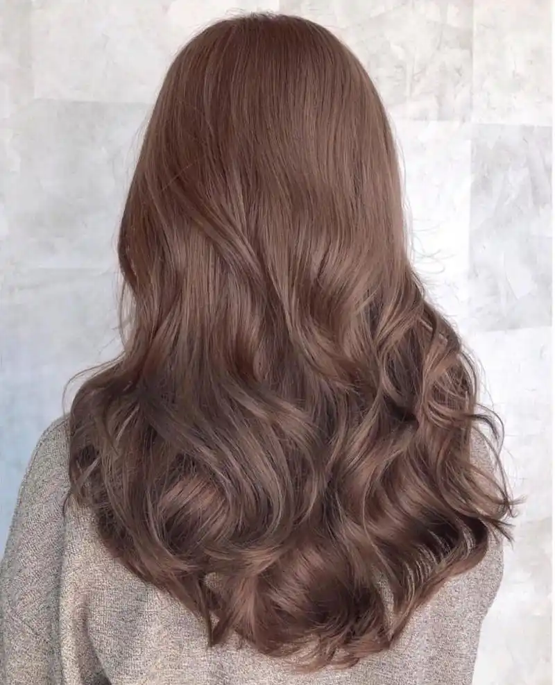 中长发纹理烫发_气垫_发型_长发_染发_脸型_减龄_修容_气质好_时尚