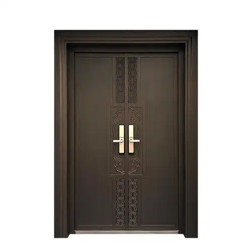 古达定制别墅大门双开门铸铝门进户门盗门家用对开子母门入户门定制