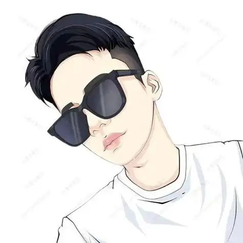 头像男高清卡通动漫手绘气质男生戴眼镜头像收集社自动发货