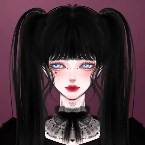 好看的暗黑系个性少女头像