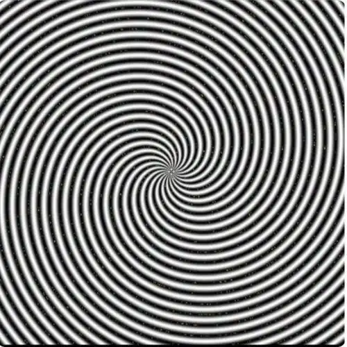 直盯五秒,一个漩涡是不是在快速旋转,如果是的话,那屏幕前的伙伴该放