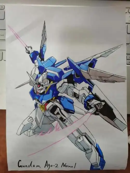 没钱买高达怎么办?自己画!