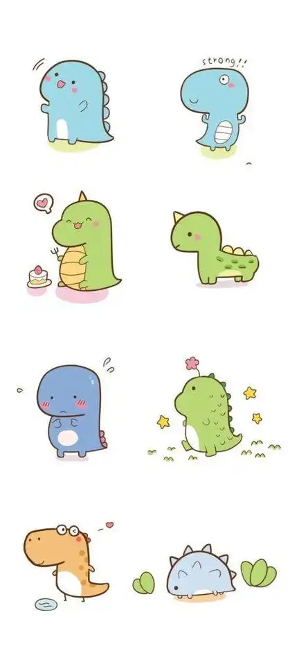 小恐龙奇简笔画卡通恐龙简笔画的涂色步骤小孩子超喜欢的恐龙简笔画怎