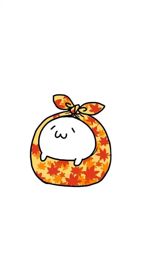 小包袱团子可爱卡通手机壁纸