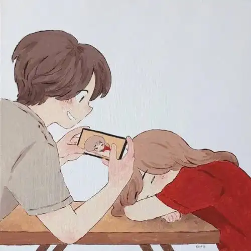 泰国插画师kanisstudio平凡生活的爱情欣赏