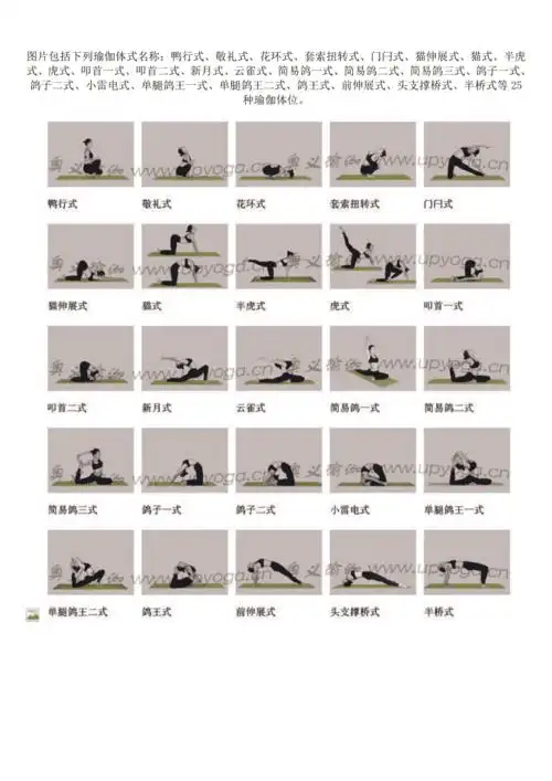 瑜伽体式大全doc