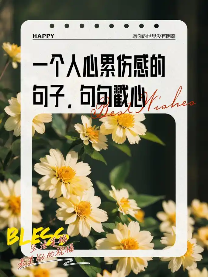 一个人心累伤感的句子,句句戳心