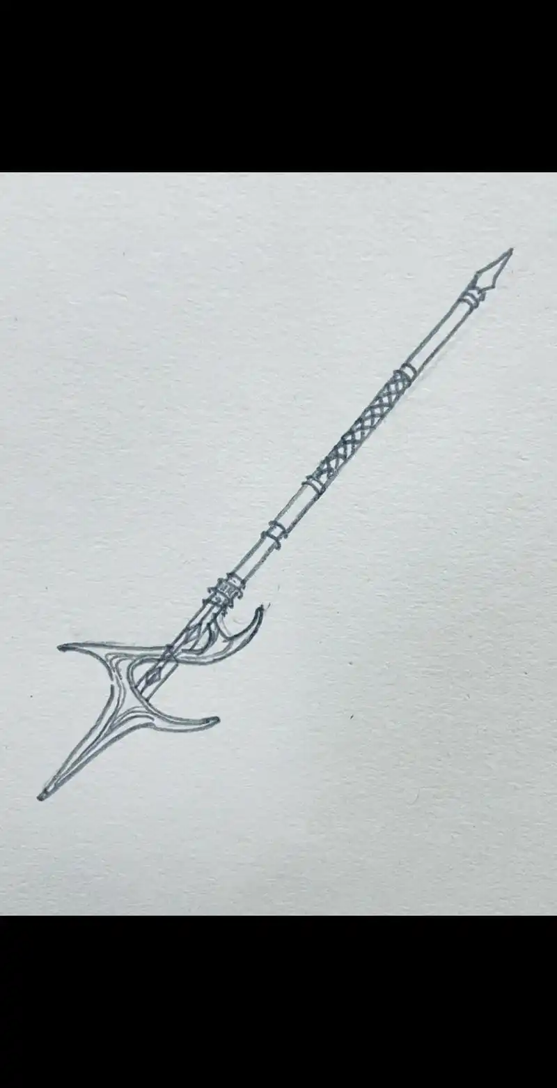 斗罗大陆 纳努克矛 绘画步骤.纳努克矛是一种神秘的武器,传说 - 抖音