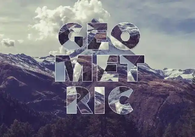 ps特效ps制作几何拼接文字