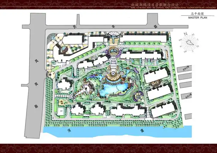 住宅景观平面手绘方案