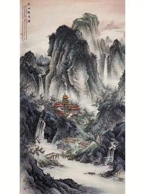 资春成漓江山水画一个色彩流动的纸上世界