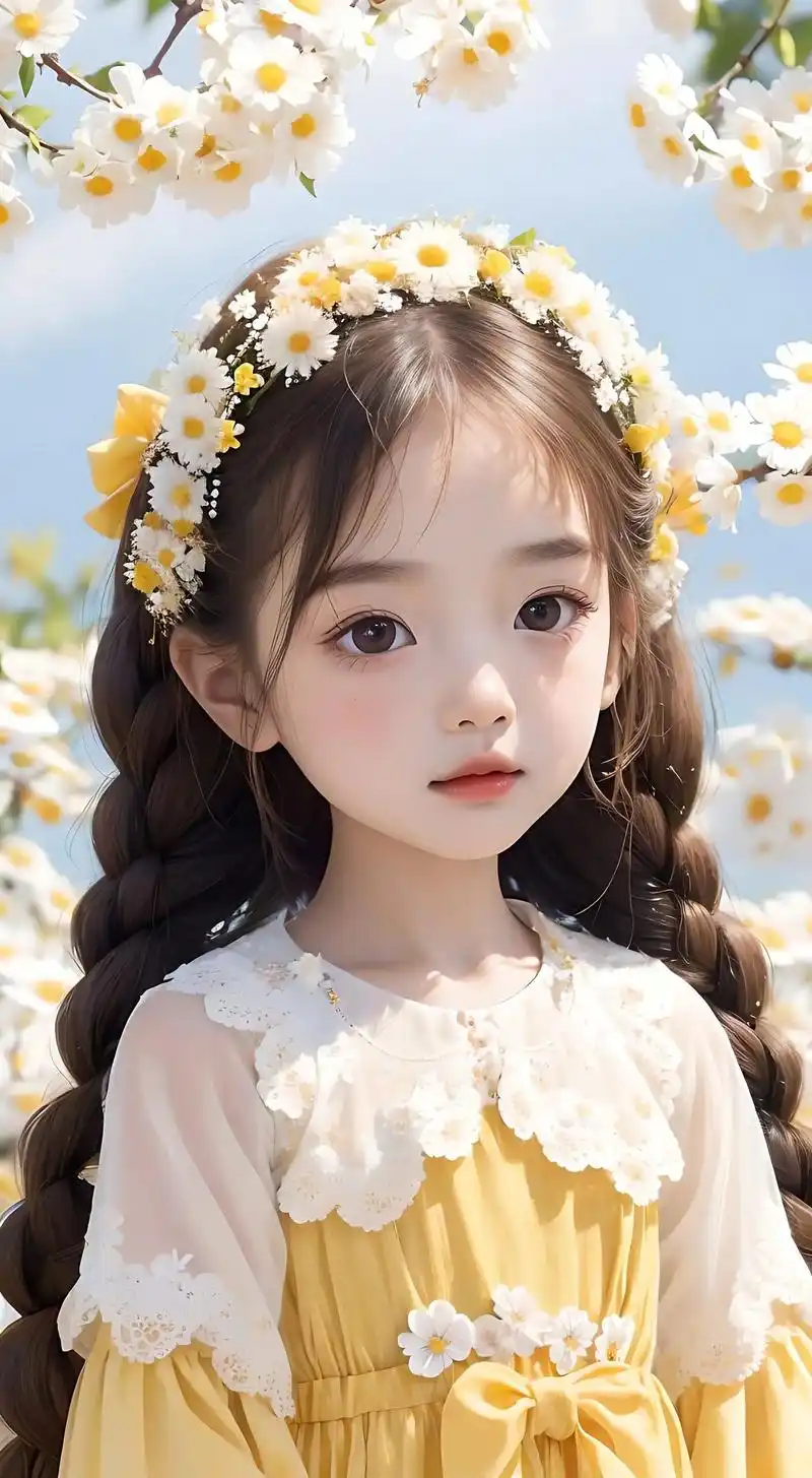 花仙子般的小女孩.#大眼萌宝#萌娃壁纸#骗你生女儿 - 抖音