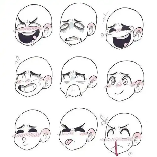 动漫手绘丰富你的人物表情拒绝脸瘫