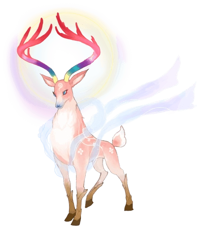辉虹乃是雨师豢养的灵种仙鹿,生来好净,故只会在雨后现身.