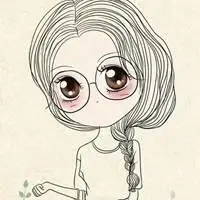 彩色素描头像女生可爱_微信头像图片大全