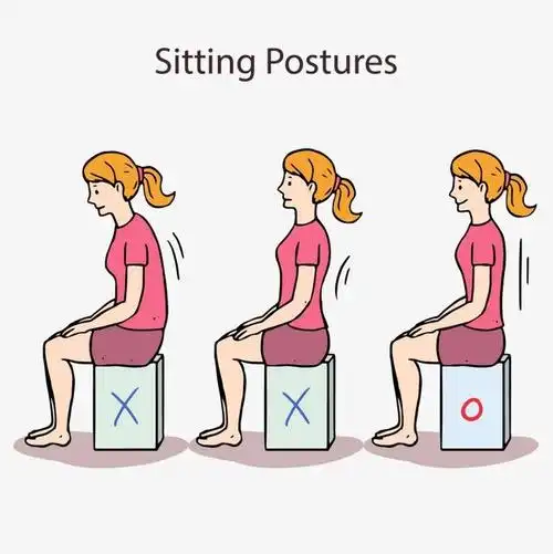 七,坐资端正的正确姿势