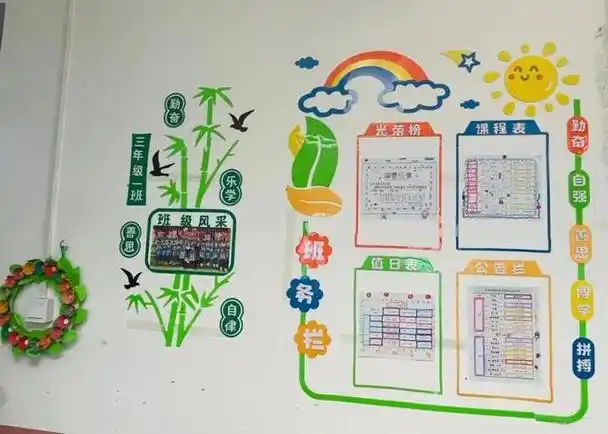 一墙一处皆教育浸润无声促成长未央区杨善寨小学开展班级文化建设评比