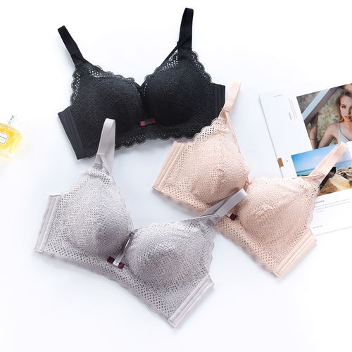 柔软a杯加厚3厘米平胸超聚拢调整型收副乳内衣女文胸——汐堇品牌原创