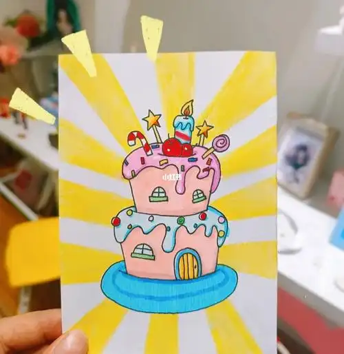 绘画蛋糕教程步骤