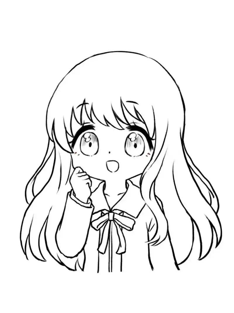 q版可爱女孩 隅野沙耶香 试着用学的画风画 温柔可爱的老好人