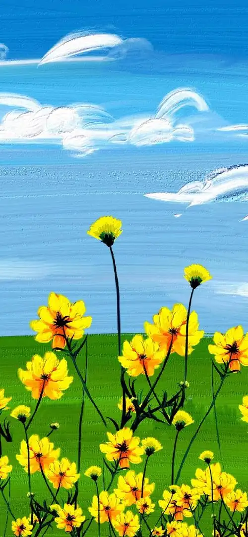 小清新唯美风景油画高清手机壁纸