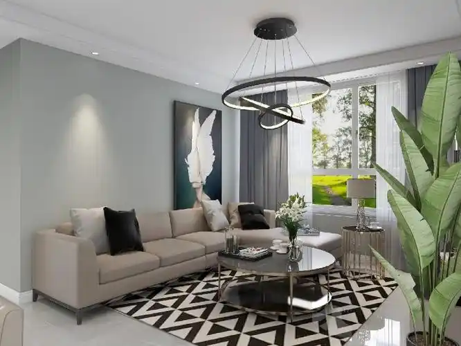 现代简约黑白灰立邦太空漫步