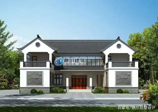 带双露台三合院,半开放式和开放式的结合,经典实用